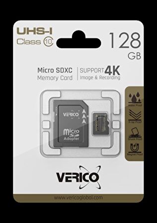 Verico 128 Gb Microsd C10 Uhs-1 Hafıza Kartı (adaptörlü) AKK128GBH