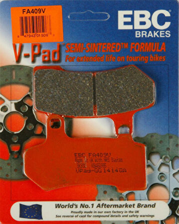 Ebc Fa409V 2008-2021 Harley-Davidson Electra Glide Ultra Arka Fren Balatası