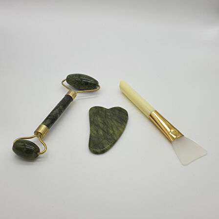 Jade Roller Gua Sha Yüz Masaj Seti