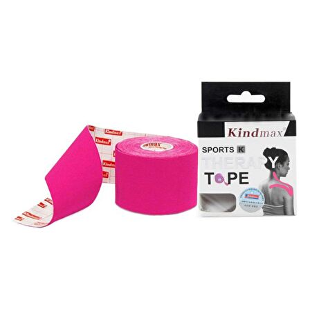 Kindmax Sporcu Bandı Kinesio Tape Pembe Renk