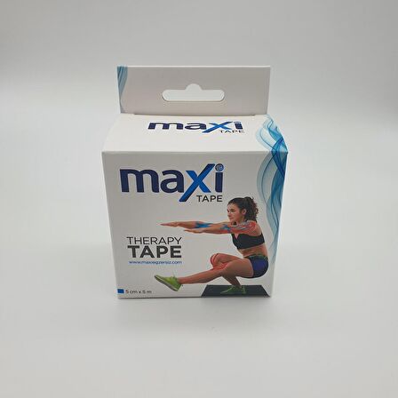 Maxi Sporcu Bandı Kinesio Tape Mavi Renk