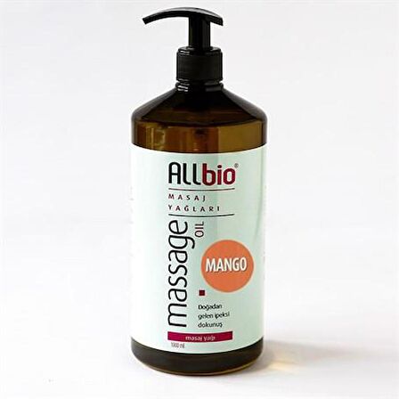 Allbio Masaj Yağı Mango (1 litre)