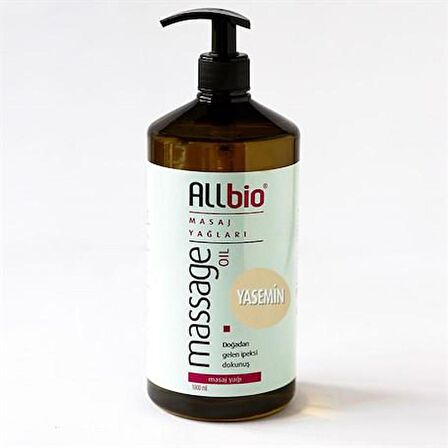 Allbio Masaj Yağı Yasemin (1 litre)
