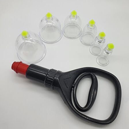 Hacamat & Masaj Kupası No:5 Silikon Tıpalı 10 adet