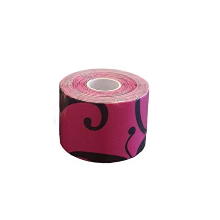 Sporcu Bandı Desenli Kinesio Tape Pembe Renk