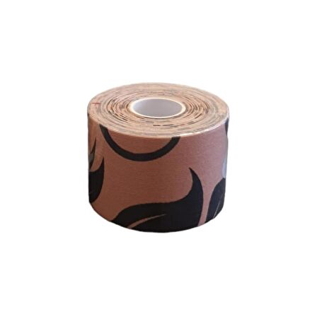 Sporcu Bandı Desenli Kinesio Tape Bej Renk