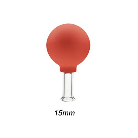 Silikon Vakumlu Cam Yüz Masaj Kupası 2'li Set Turuncu Renk