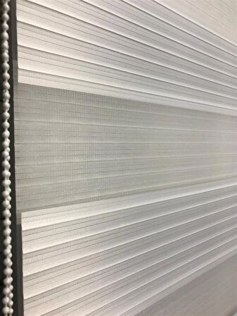 Pliseli Stor Zebra Perde Ekru STB481-D
