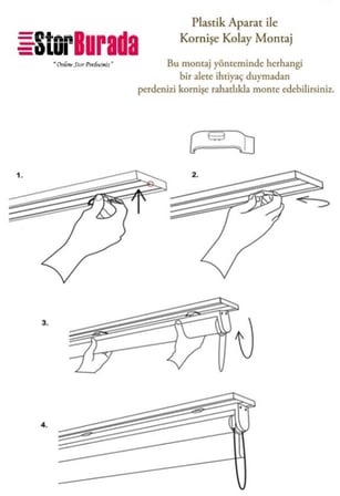 Zebra Stor Perde Kahverengi STB 400V05-D