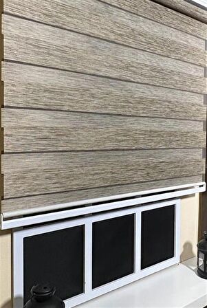 Zebra Stor Sert Plastik Kasalı Kahverengi Perde STB 400V05-PD