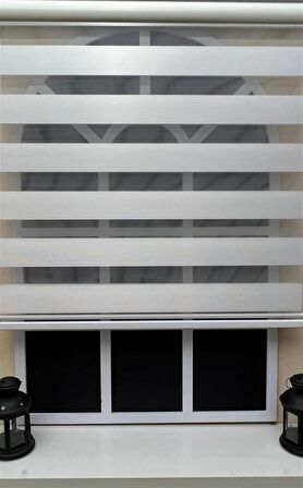 Zebra Stor Sert Plastik Kasalı Beyaz Perde STB 400V01-PD