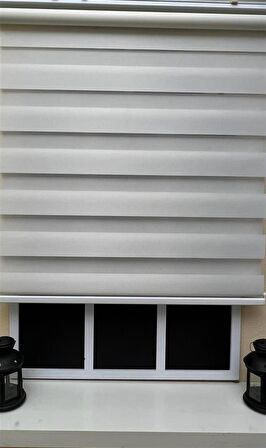 Zebra Stor Sert Plastik Kasalı Beyaz Perde STB 400V01-PD