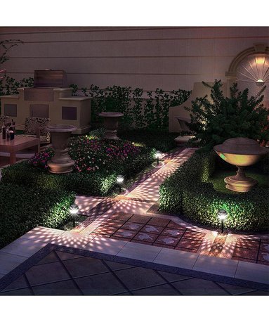 Güneş Enerjili Solar Şarjlı Led Işıldak Bahçe Dekorasyon RGB Renkli Peyzaj Aydınlatma