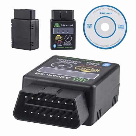 ELM327 V1.5 OBD2 Bluetooth Türkçe Araç Arıza Tespit Cihazı HH OBD