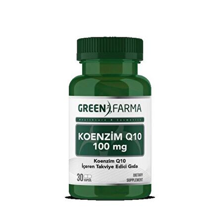 Green Farma Koenzim Q10 100 mg 30 Kapsül