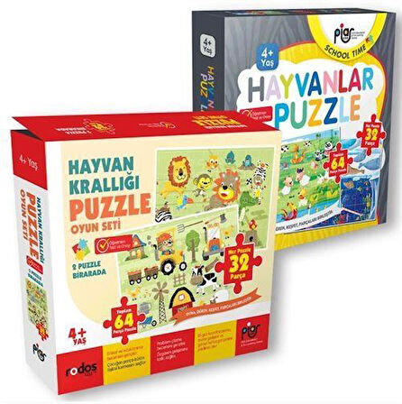 Hayvanlar Puzzle Seti