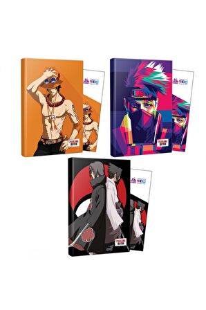 Üçlü Ace-naruto-sasuke-ıtachi Defter Ve Ayraç