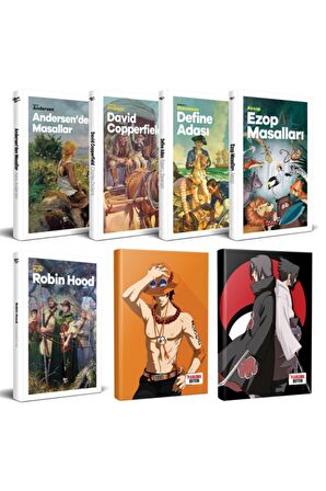Çocuk Klasikleri 5Li Kitap - Ace Ve Sasuke-Itachi Defter