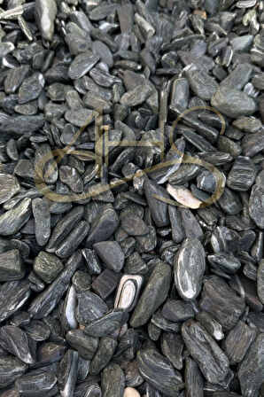 Green Angel Dolomit Çakıl Taşı Yeşil Beyaz Çizgili 1-2 Cm 10 Kg Dekoratif Bahçe Saksı Akvaryum Taşı