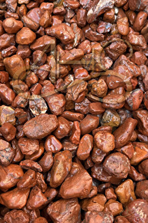 Kırmızı Bordo Dolomit Çakıl Taşı 4-6 Cm 2 Kg Dekoratif Bahçe Peyzaj Saksı Akvaryum Teraryum 