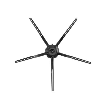 Roborock S7 Sonic Mopping Uyumlu 5 Parça Yedek Filtre Fırça Seti Siyah