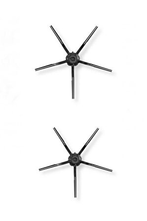 Roborock S5-S6 Max Yan Fırça - Siyah (2li Paket)