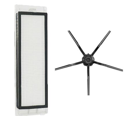 Roborock S5 Max Hepa Filtre 1 Adet, Yan Fırça Siyah 1 Adet