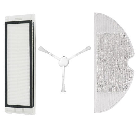 Xiaomi Vacuum Mop 2C (XMSTJQR2C) Uyumlu 3 Parça Filtre Fırça Seti