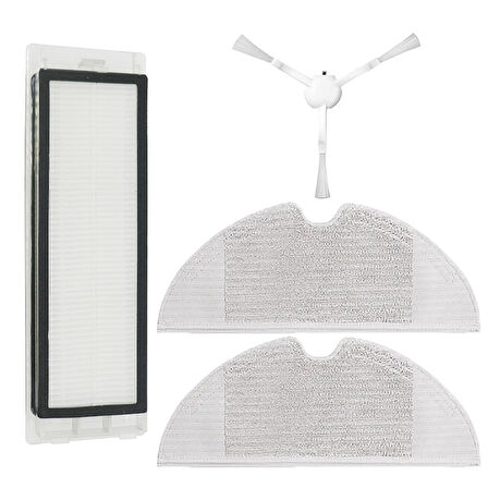 Xiaomi Vacuum Mop 2C (XMSTJQR2C) Uyumlu 4 Parça Filtre Fırça Seti