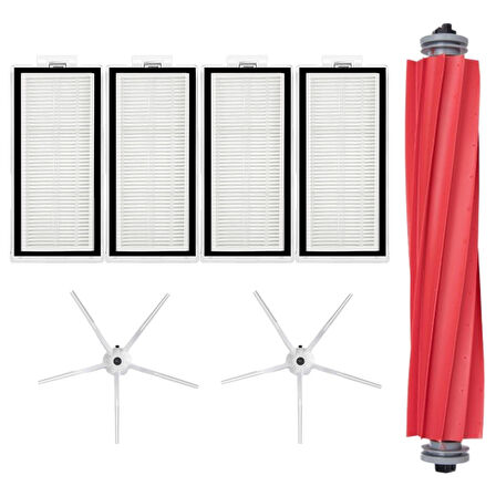 Roborock Q7 Max +  Uyumlu 7 Parça Yedek Filtre Fırça Seti Beyaz