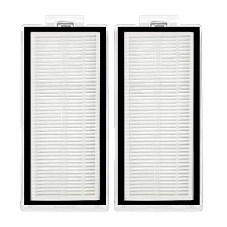 Roborock Q7 Max +  Uyumlu 9 Parça Yedek Filtre Fırça Seti Beyaz