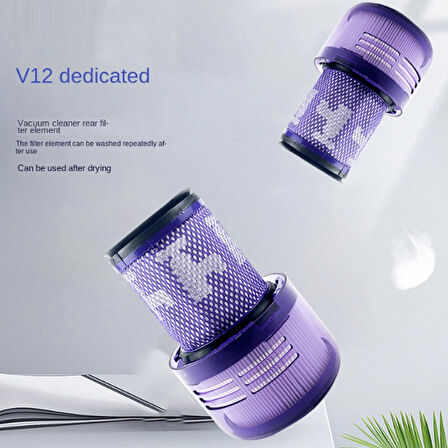 Dyson V12 Detect Uyumlu Hepa Filtre Seti (2 Adet)