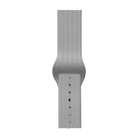 ScHitec 42-49mm Yeni Nesil Apple Uyumlu Akıllı Saat Kordonu Silikon Gri