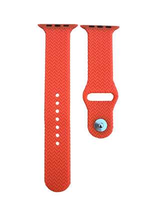 ScHitec 42-49mm Yeni Nesil Apple Uyumlu Akıllı Saat Kordonu Silikon Turuncu