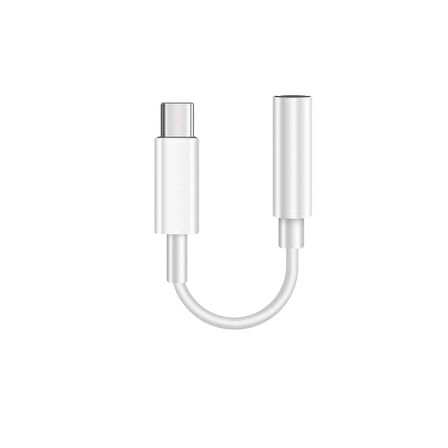 ScHitec Usb-C to Headphone Jack Apple İphone 15/16 Uyumlu Dönüştürücü Adaptör Beyaz UC11