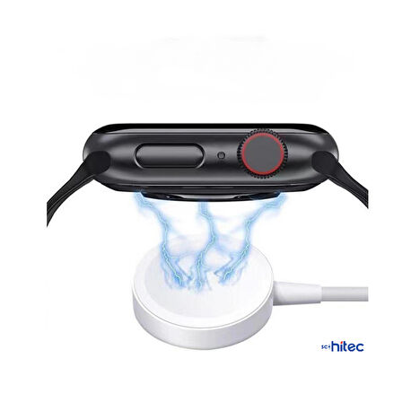 ScHitec HW22 PRO Akıllı Saat Kablosuz Şarj Aleti H11-HW-HK-DTNO1-S8 Ultra-HELLO Modeller İle Uyumlu Beyaz