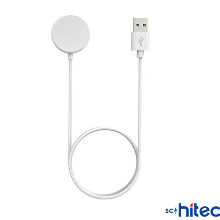 ScHitec S8+ Akıllı Saat Kablosuz Şarj Aleti H11-HW-HK-DTNO1-S8 Ultra-HELLO Modeller İle Uyumlu Beyaz