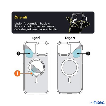 ScHitec İphone 11 Pro Magsafe Özellikli Şeffaf Kılıf