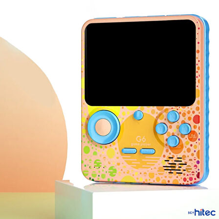ScHitec G6 Retro 3.5 inç Tv Bağlanan Oyun Konsolu Pembe (666 Klasik Oyunlar)