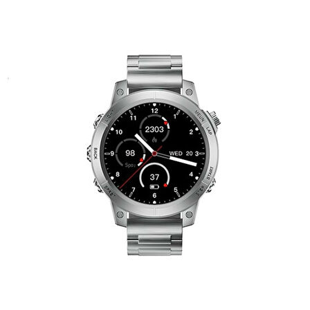 ScHitec RW46 Amoled Ekran Android İos HarmonyOs Uyumlu 3 Kordonlu Akıllı Saat Gümüş