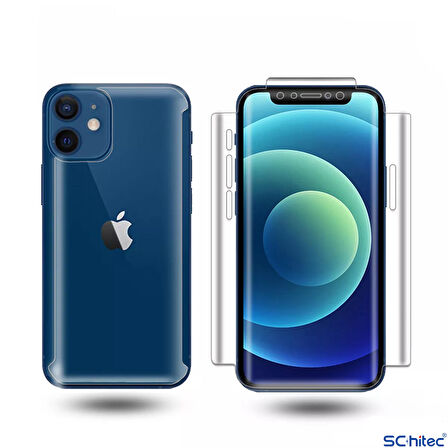 Realme Note 50 İle Uyumlu Ön-Arka Darbe Emici HD Ekran Koruyucu Kaplama