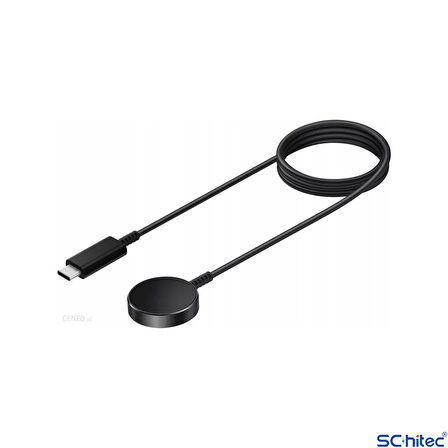 ScHitec Samsung Watch 4/Watch 5/ Watch 6 Uyumlu Type-C Girişli Fast Wireless Charge Hızlı Kablosuz Akıllı Saat Şarj Cihazı 