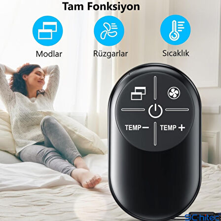 ScHitec K8 Tam Fonksiyonlu Mini Klima Universal Uzaktan Kumanda 1000 Model Klima Destekler