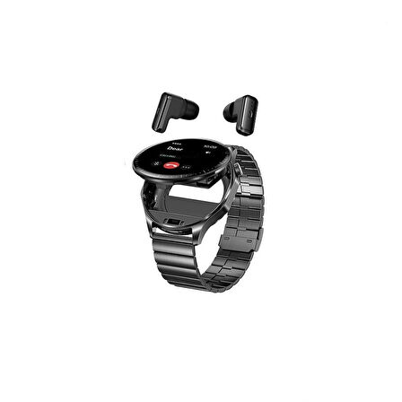 Haino Teko Watch Ultra 12 Amoled Ekran WaterProof Akıllı Saat 3 Kordonlu Siyah Teko12