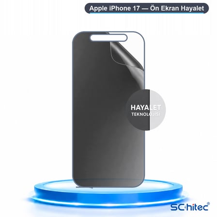 SChitec Apple iPhone 17 Uyumlu Ön Yüzey Hayalet Privacy Hidrojel Ekran Koruyucu
