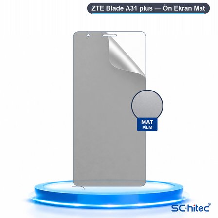 SChitec ZTE Blade A31 plus Uyumlu Ön Yüzey Mat Hidrojel Ekran Koruyucu