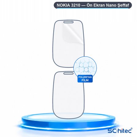 SChitec NOKIA 3210 Uyumlu Ön Yüzey Nano Şeffaf Hidrojel Ekran Koruyucu