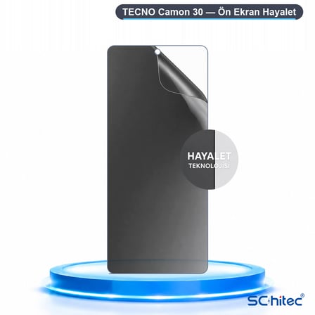 SChitec TECNO Camon 30 Uyumlu Ön Yüzey Hayalet Privacy Hidrojel Ekran Koruyucu