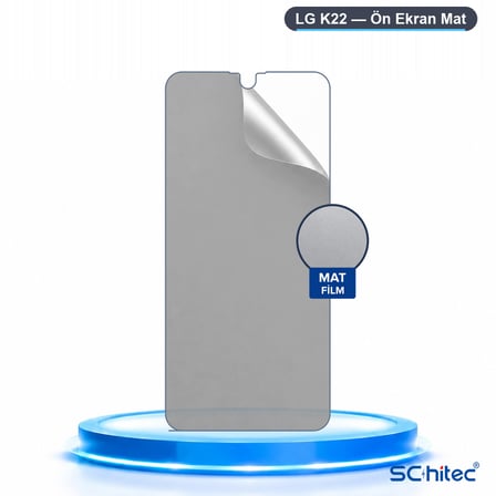 SChitec LG K22 Uyumlu Ön Yüzey Mat Hidrojel Ekran Koruyucu