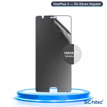 SChitec OnePlus 3 Uyumlu Ön Yüzey Hayalet Privacy Hidrojel Ekran Koruyucu